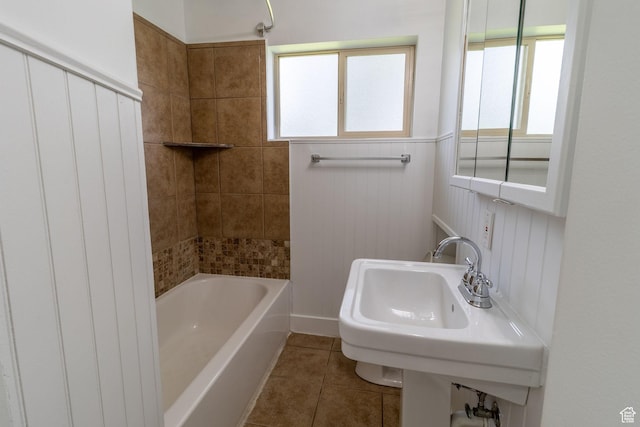 2079 W 3900 S, Roy, UT 84067 - bathroom featuring tile patterned floors and bathing tub / shower combination