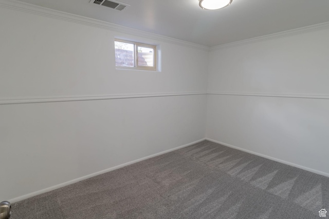 2079 W 3900 S, Roy, UT 84067 - below grade area featuring carpet flooring, crown molding, and baseboards