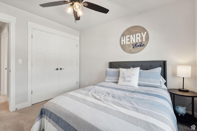 13321 S Split Oak Dr, Herriman, UT 84096 - carpeted bedroom with a closet and ceiling fan
