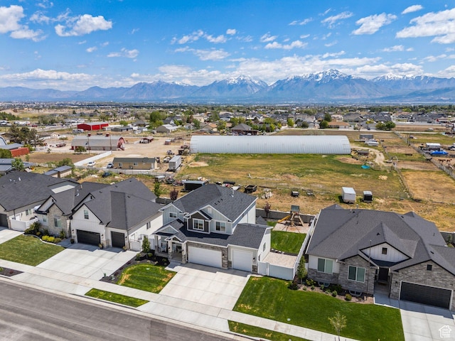 13321 S Split Oak Dr, Herriman, UT 84096 - aerial view of residential area with a mountainous background