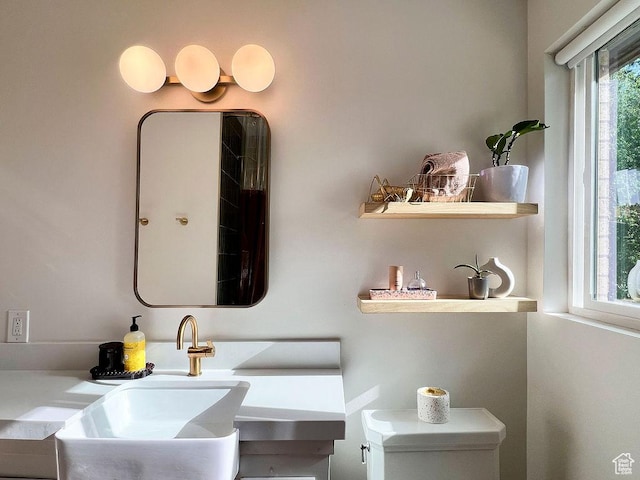 5466 S Woodcrest Dr, Holladay, UT 84117 - bathroom featuring toilet and a sink