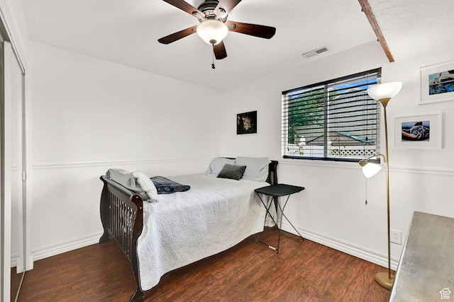 1240 N 2525 W, Layton, UT 84041 - bedroom featuring wood finished floors, baseboards, and a ceiling fan