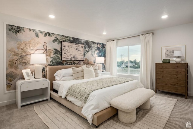 937 W Coalburn Way Unit 102, Murray, UT 84123 - bedroom featuring light carpet, recessed lighting, and baseboards