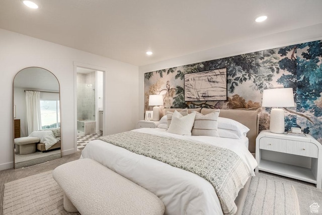 937 W Coalburn Way Unit 102, Murray, UT 84123 - carpeted bedroom with recessed lighting, baseboards, and ensuite bathroom
