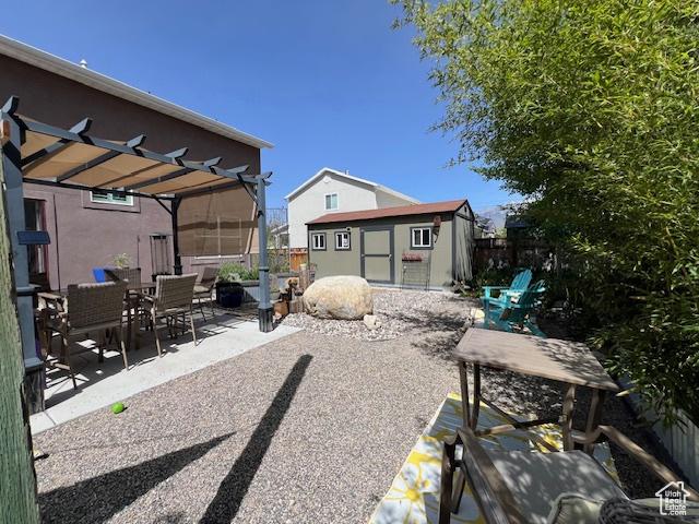 115 E 8469 S, Sandy, UT 84070 - view of patio featuring a pergola and outdoor dining area