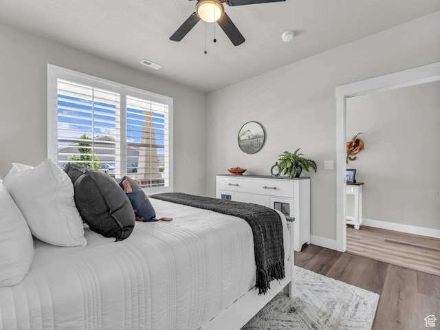 1136 W 1810 S, Orem, UT 84058 - bedroom with wood finished floors, baseboards, and ceiling fan