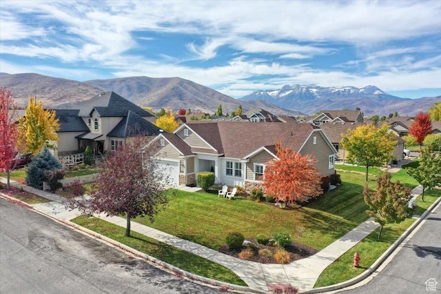 2280 S 330 E, Heber City, UT 84032 - view of front of property featuring a mountain view, an attached garage, and a residential view