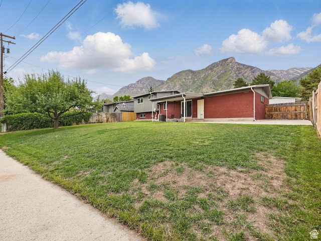 686 Idaho Ave, Provo, UT 84606 - view of yard with a mountain view and cooling unit