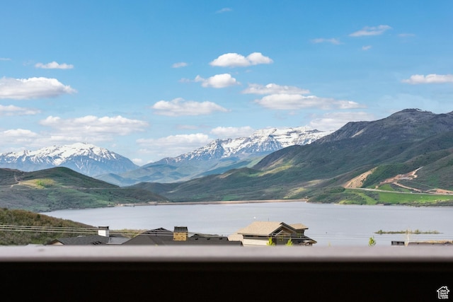 10371 N Sightline Cir, Hideout, UT 84036 - view of mountain backdrop featuring a large body of water