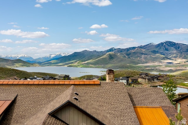 10371 N Sightline Cir, Hideout, UT 84036 - view of mountain backdrop with a nearby body of water