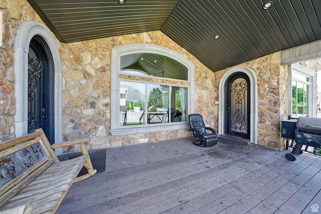 62 W 225 N, Lindon, UT 84042 - view of patio featuring a wooden deck and grilling area