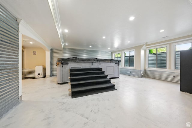 62 W 225 N, Lindon, UT 84042 - below grade area featuring crown molding and recessed lighting