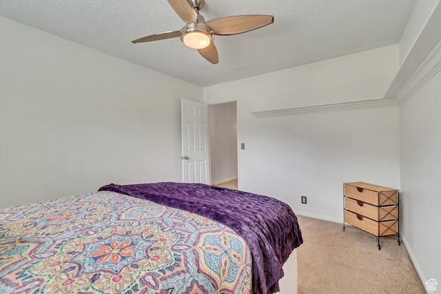 11198 S Wyngate Ln E, Sandy, UT 84092 - bedroom featuring light colored carpet, baseboards, and ceiling fan