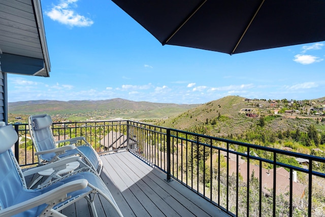 7340 Buckboard Dr N, Park City, UT 84098 - balcony featuring a mountain view