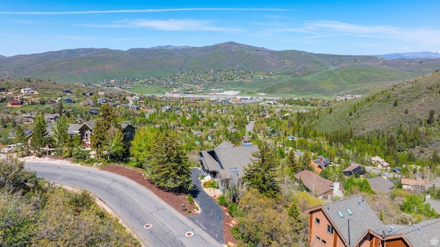 7340 Buckboard Dr N, Park City, UT 84098 - aerial perspective of suburban area with a mountain backdrop