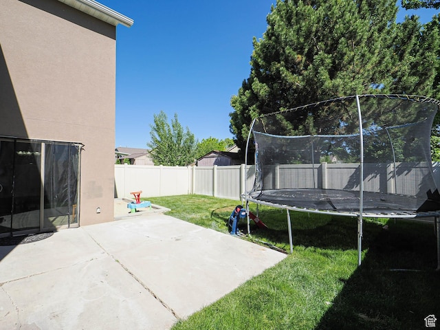 385 E 570 S, American Fork, UT 84003 - view of yard with a trampoline and a patio area