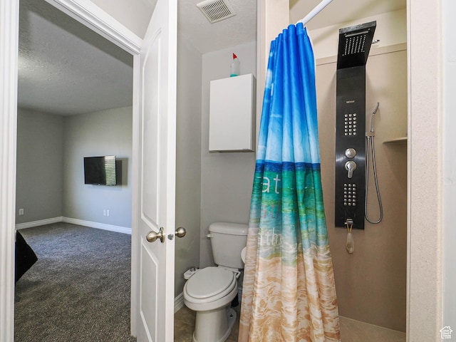 385 E 570 S, American Fork, UT 84003 - bathroom with curtained shower, toilet, and baseboards