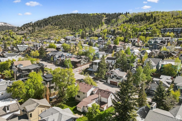 1020 Woodside Ave, Park City, UT 84060 - aerial view of property and surrounding area with nearby suburban area and a forest