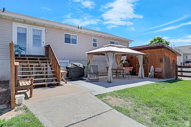 3966 W 2200 N, Plain City, UT 84404 - rear view of house with a gazebo and a patio area
