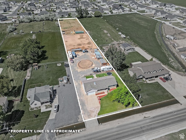3966 W 2200 N, Plain City, UT 84404 - aerial view of residential area with property boundaries highlighted