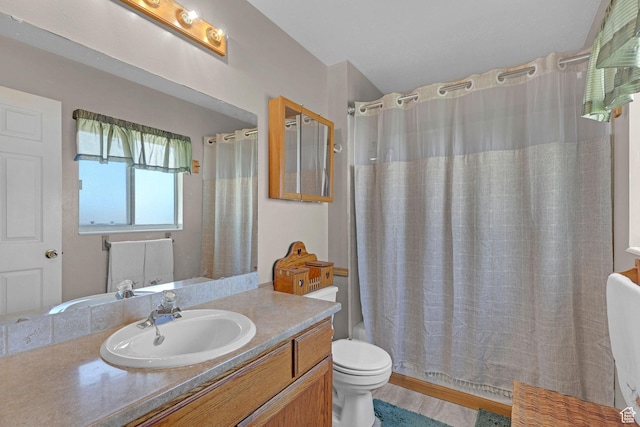 3966 W 2200 N, Plain City, UT 84404 - bathroom with vanity, toilet, and shower / bathtub combination with curtain
