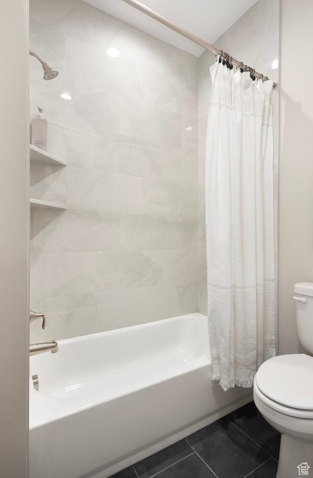 1562 E 3900 S Unit 106, Millcreek, UT 84124 - full bathroom featuring tile patterned floors, shower / bath combination with curtain, and toilet
