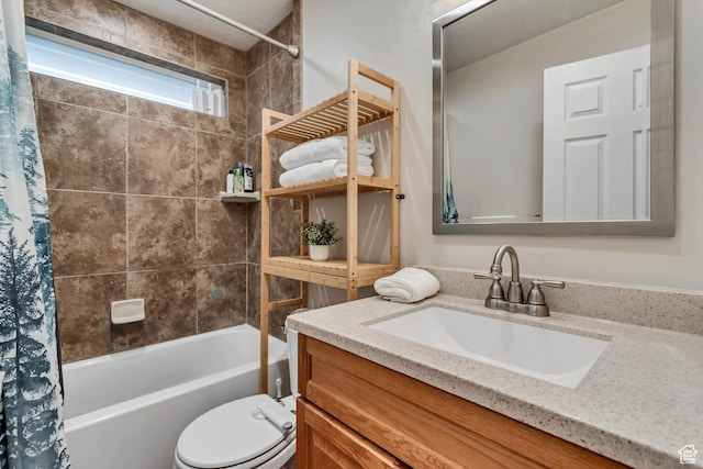 2867 S Cyprus Ln, Magna, UT 84044 - full bath featuring shower / tub combo with curtain, vanity, and toilet