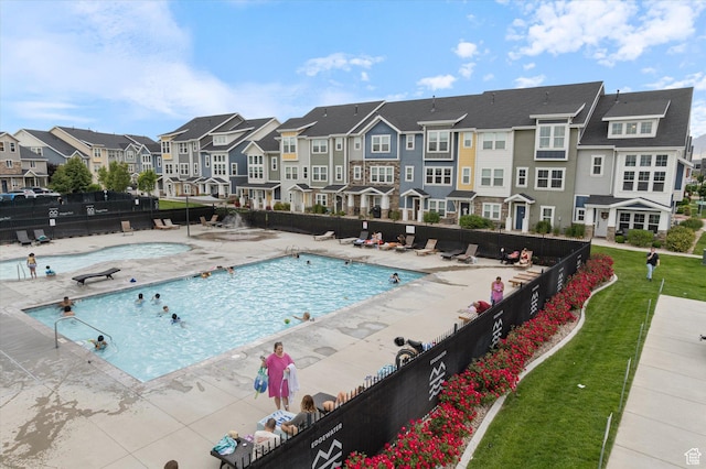 702 E 330 N, Vineyard, UT 84059 - community pool featuring a residential view and a patio area