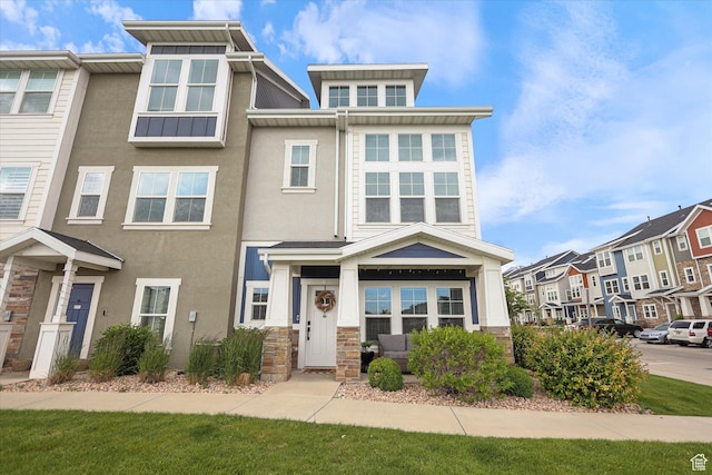702 E 330 N, Vineyard, UT 84059 - view of front of house with stone siding and stucco siding