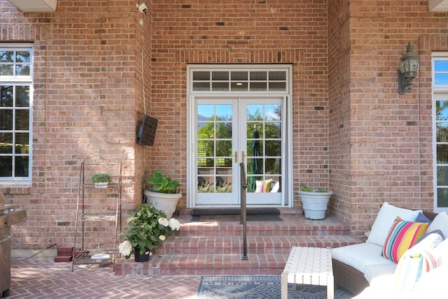 2051 E Normandywoods Ct, Holladay, UT 84117 - doorway to property with french doors and brick siding