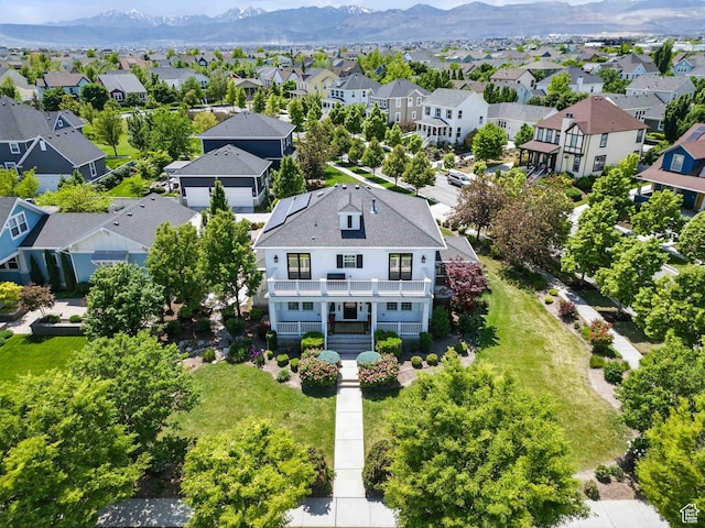 10416 S Vermillion Dr W, South Jordan, UT 84009 - aerial view of residential area featuring a mountain backdrop