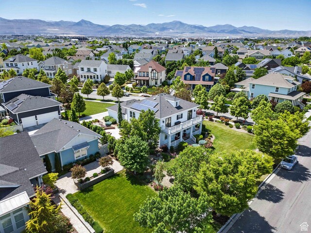 10416 S Vermillion Dr W, South Jordan, UT 84009 - aerial perspective of suburban area with a mountain backdrop