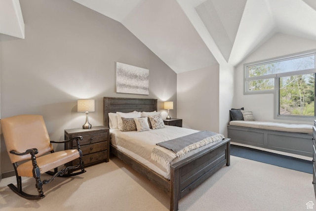 2464 Deer Lake Dr, Park City, UT 84060 - bedroom featuring vaulted ceiling and carpet