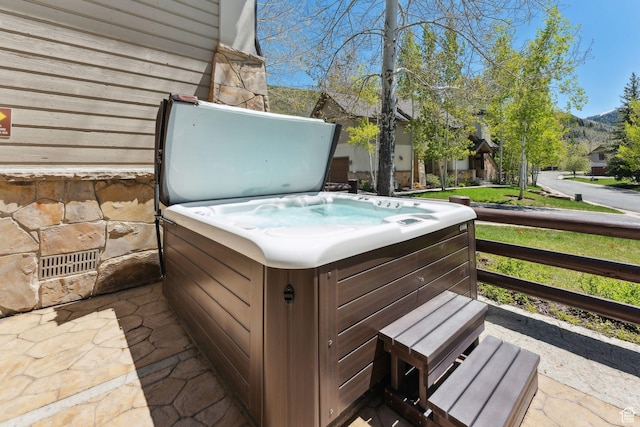 2464 Deer Lake Dr, Park City, UT 84060 - wooden deck with a hot tub