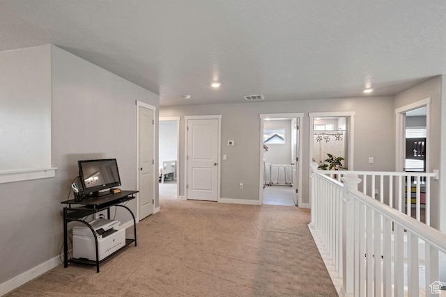 2076 E Granite Ln N Unit 145, Eagle Mountain, UT 84005 - corridor featuring carpet flooring, baseboards, and recessed lighting
