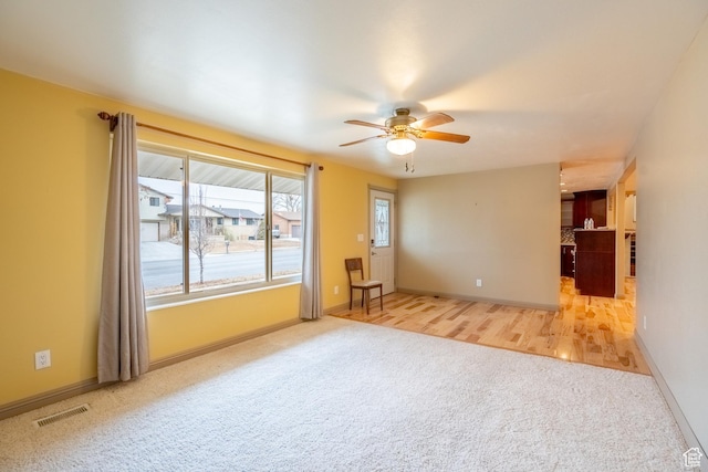 2215 W 800 N, West Point, UT 84015 - empty room with carpet, ceiling fan, and baseboards