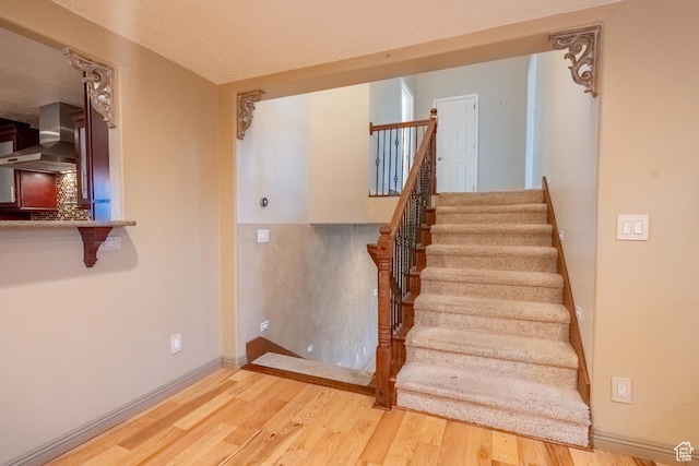 2215 W 800 N, West Point, UT 84015 - staircase with wood finished floors and baseboards