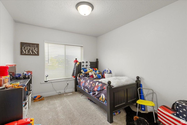 464 S Trejo Ridge Rd, Grantsville, UT 84029 - carpeted bedroom featuring a textured ceiling and baseboards