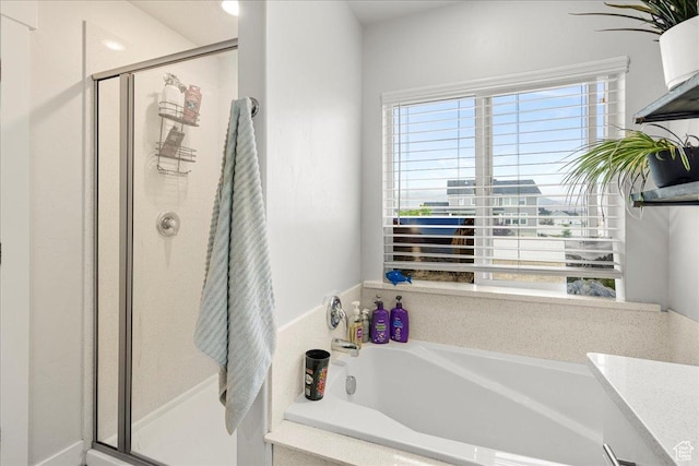 464 S Trejo Ridge Rd, Grantsville, UT 84029 - full bathroom with plenty of natural light, a shower stall, and a garden tub