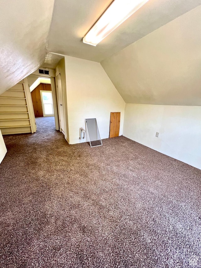 509 E 300 N, Richfield, UT 84701 - additional living space with vaulted ceiling and dark carpet