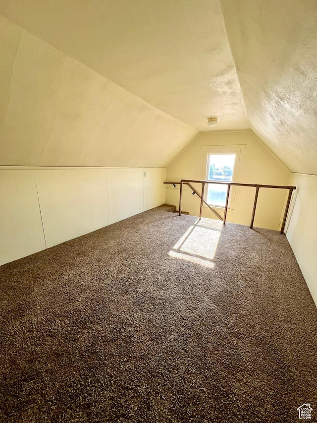 509 E 300 N, Richfield, UT 84701 - bonus room featuring lofted ceiling, carpet floors, and a textured ceiling