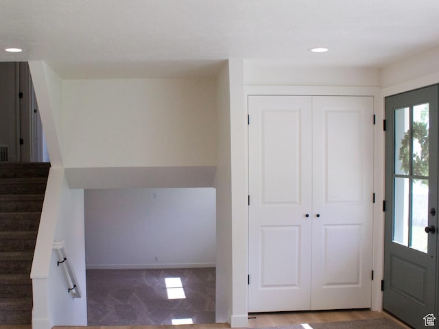685 S Idaho Ave E, Provo, UT 84606 - entryway with stairs and recessed lighting