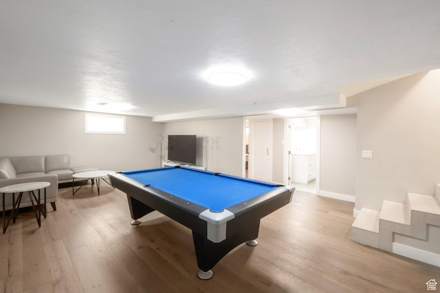 561 N 700 E, Provo, UT 84606 - game room featuring light wood finished floors, baseboards, and billiards