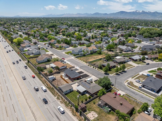 3649 S Hawkeye St, West Valley City, UT 84120 - aerial perspective of suburban area featuring a mountain backdrop