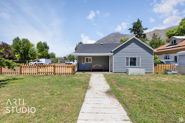 697 E Center St, Springville, UT 84663 - rear view of property featuring a mountain view