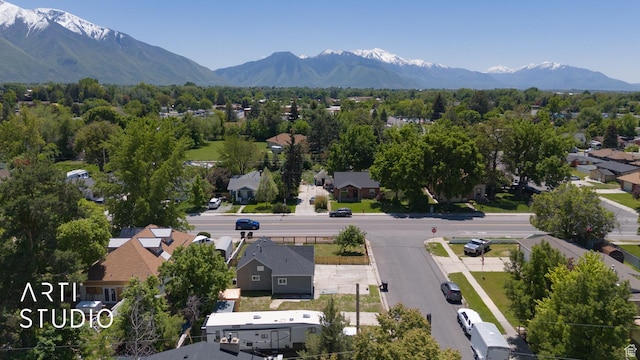 697 E Center St, Springville, UT 84663 - aerial view of residential area with a mountain backdrop