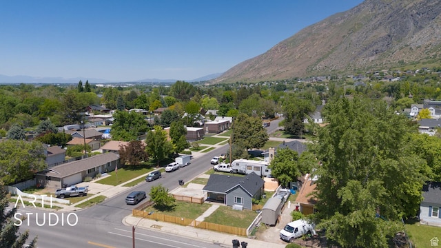 697 E Center St, Springville, UT 84663 - aerial view of residential area featuring mountains