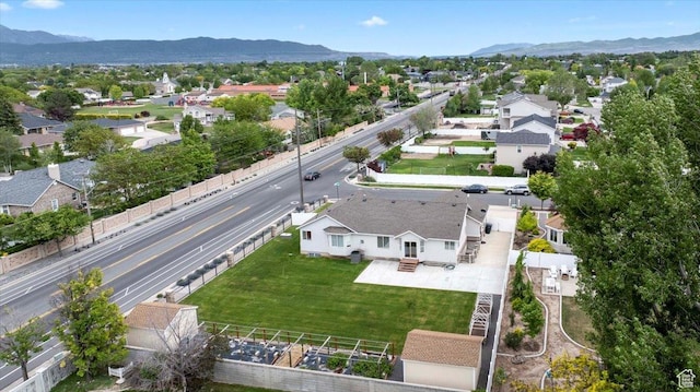 2718 W Southpointe Rd, South Jordan, UT 84095 - aerial perspective of suburban area featuring a mountainous background