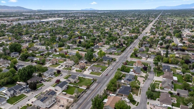 2718 W Southpointe Rd, South Jordan, UT 84095 - aerial view of property's location with mountains and nearby suburban area