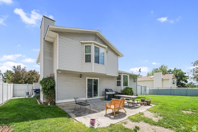 1213 E Earl Way S, Sandy, UT 84094 - rear view of property with a patio area and a chimney